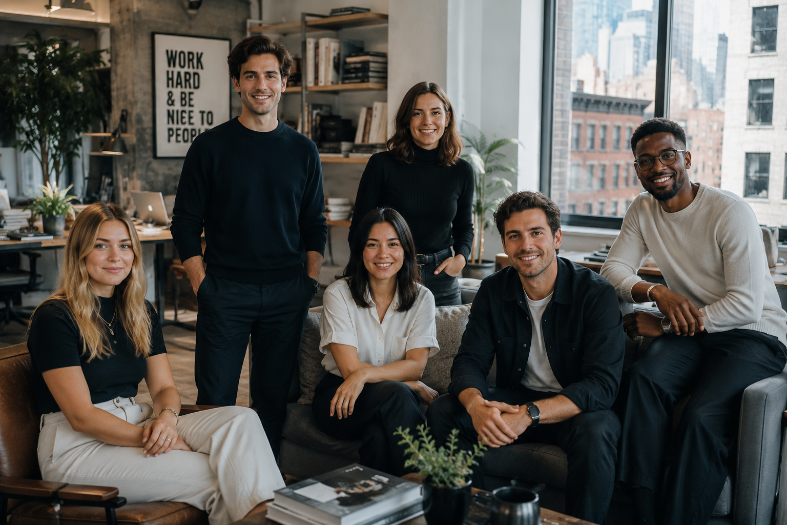 The Linear Talent team in their office
